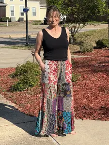 Bohème Patchwork Georgette Flares