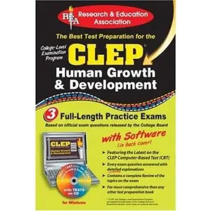 USED-CLEP Human Growth & Development w/ CD (REA) - The Best Test Prep for the CLEP by The Staff of Research & Education Association (Paperback)