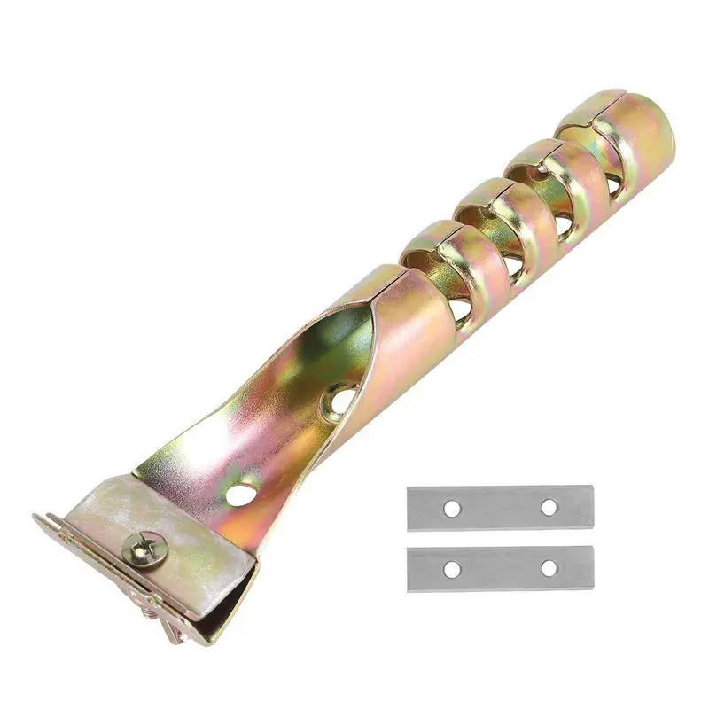 Paint Scraper Heavy Duty Alloy Scraper with 2PCS Double-Sided Blades for Removing Grout, Paint, Glue, Rust