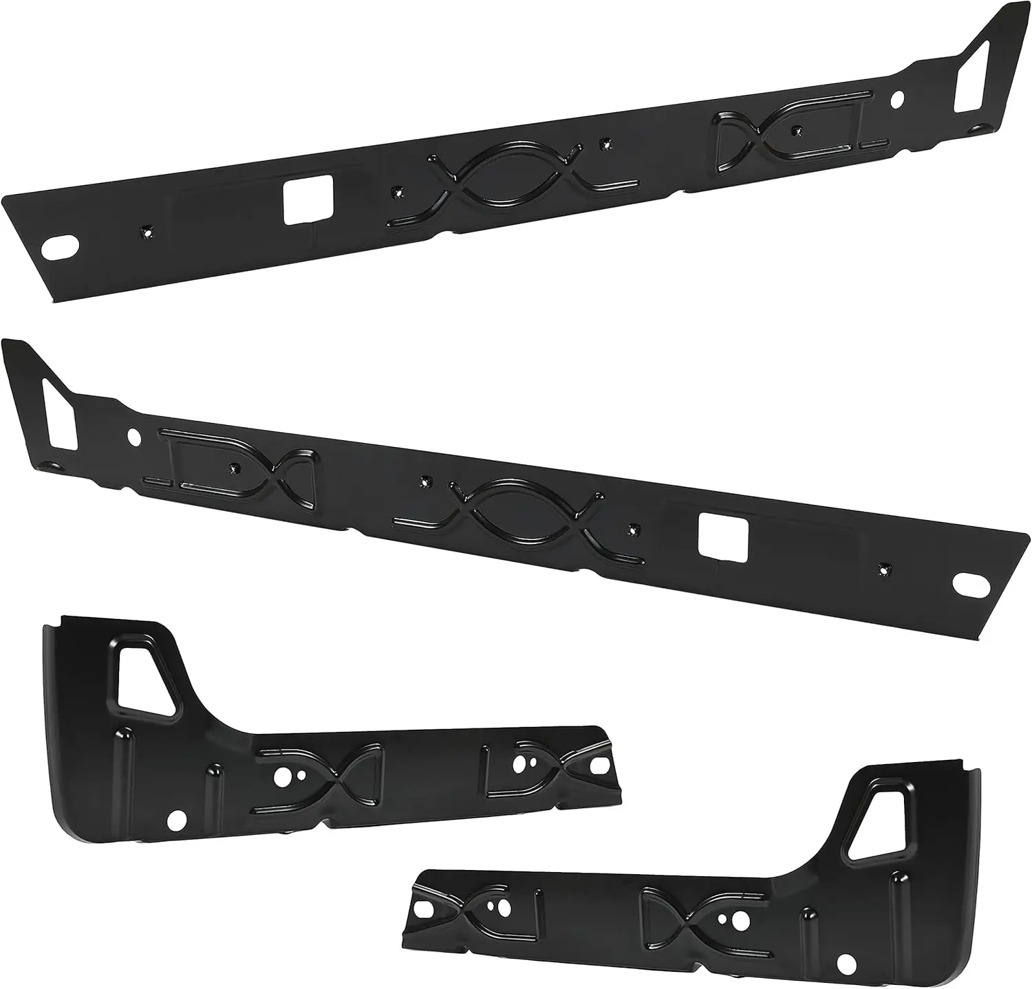 Inner Rocker Panels Left & Right Compatible with 1999-2007 Chevy Silverado GMC Sierra Pickup 4 Door Crew Cab, Rust Repair Patch Rocker Guards 4Pcs