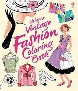 USED-Vintage Fashion Coloring Book by Ruth Brocklehurst (Paperback)