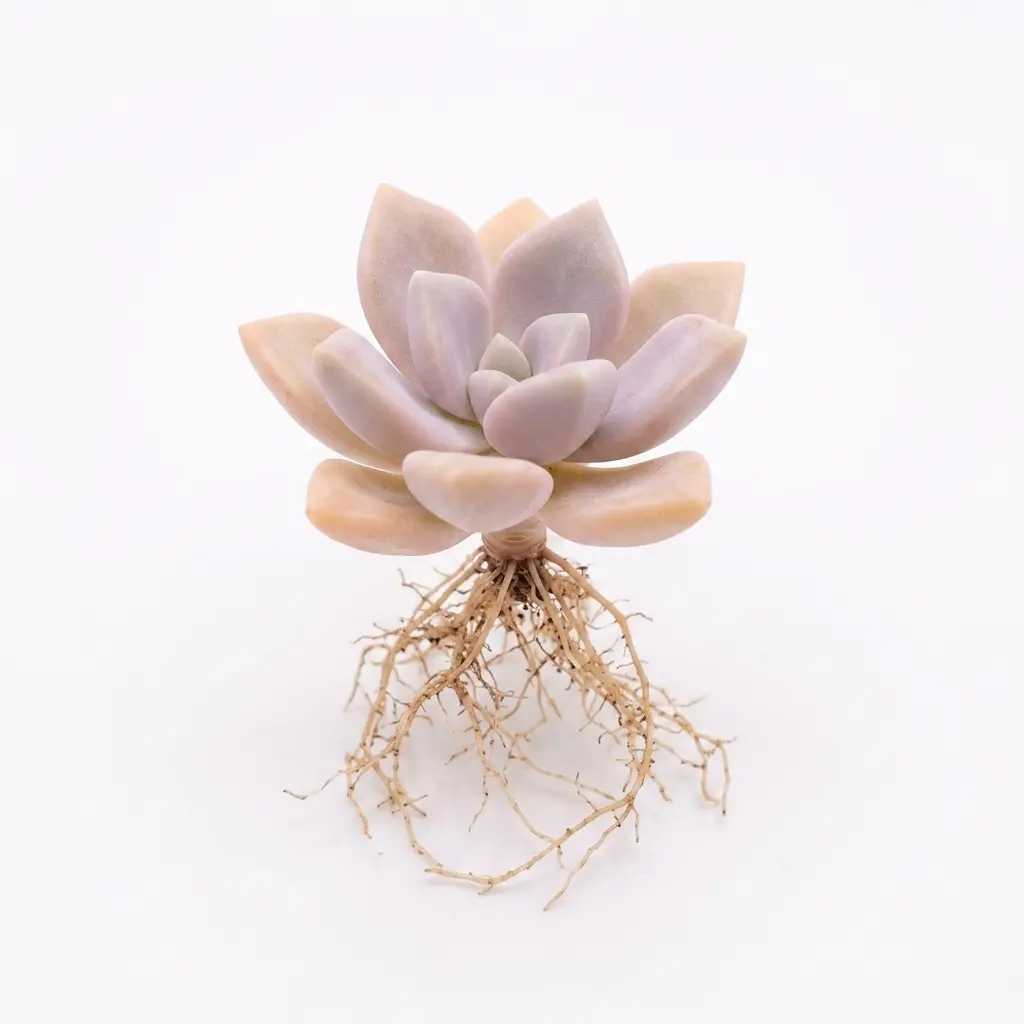 Rare 'Danxue' Pastel Pink Succulent | 2" Live Bare Root Mini Plant | Cute Desk Decor & Low Maintenance Indoor Plant for Beginners