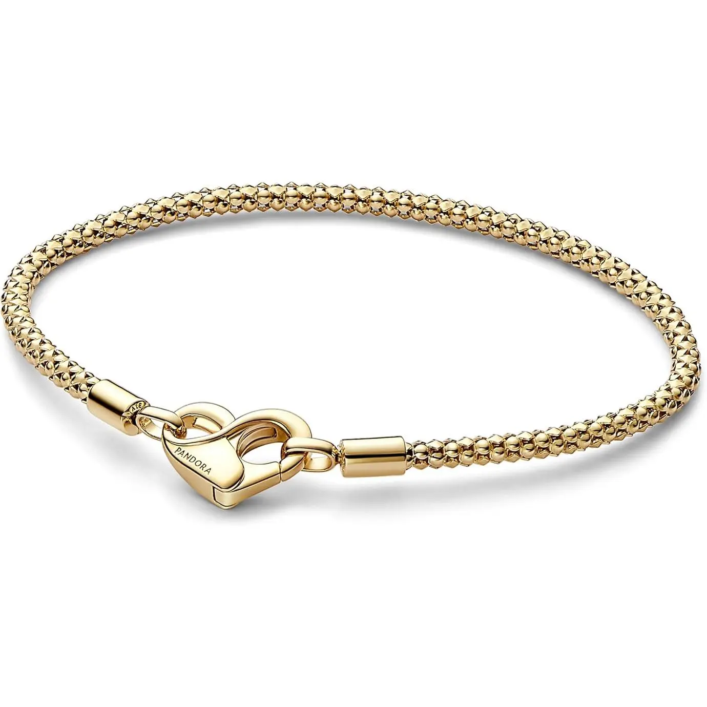 Pandora Moments Studded Chain Silver Bracelet, Fits Max 18 Charms, Model 562731C00-20