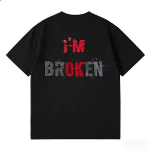 I'm Broken T-Shirt, I'm OK Sweatshirt, Edgy Aesthetic Hoodie, Mental Health Tee, Grunge Streetwear Top, Sad Boy Shirt, Emotional Graphic Tee