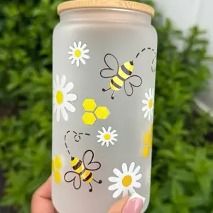 Bumblebee glass cup