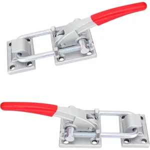 2 Pack Heavy Duty Adjustable 40380 U-Hook Toggle Latch Clamp with 7720 lbs Capacity and Threaded U-Bolt
