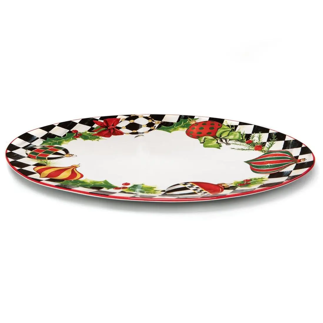 MacKenzie-Childs Deck the Halls Serving Platter