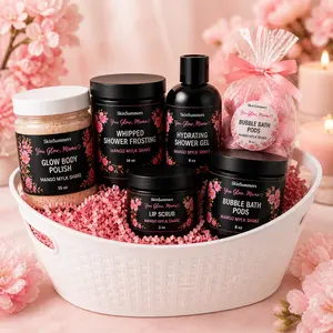 SkinSummers Mother’s Day Glow Bundle  $65 Value Self Care Set LIVE AUCTION Body Polish Shower Frosting Lip Scrub Gift Set