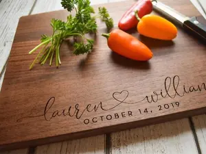 Personalized Cutting Board - Engraved Cutting Board, Custom Cutting Board, Wedding Gift, Housewarming Gift, Anniversary Gift, Engagement