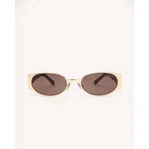DEZI NAOMI - Metal Frame Oval Sunglasses DEZI NAOMI - Metal Frame Oval Sunglasses