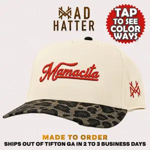 Mamacita Embroidered Women's Cute Trucker Hat Snapback Adjustable Up To Size 8 Head Comfortable Fit Versatile Use