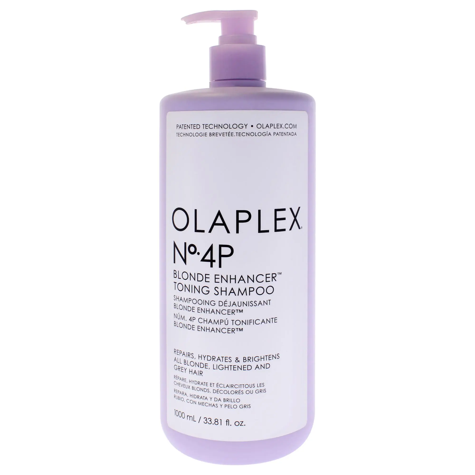 Olaplex No 4P Blonde Enhancer Toning Shampoo, Unisex Haircare Products - 33.81 oz