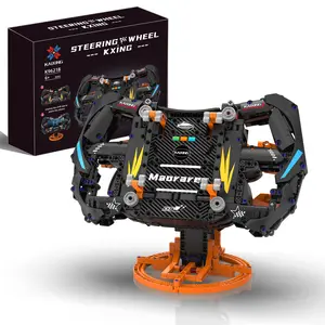 Technical Cars Steering Wheel Building Kit, F1 Racing Gravity Sensor Phone Stand Gameboy Set, STEM Assembly Construction Toy for Ages 8-13, Ideal for Racing Game & Building Block Fans, Holiday Birthday Gift