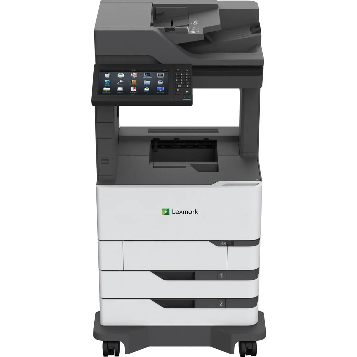 Lexmark MX822ade Monochrome Laser Multifunction Printer, 55 ppm, 1200 Pages Standard - Print, Scan, Copy, Fax