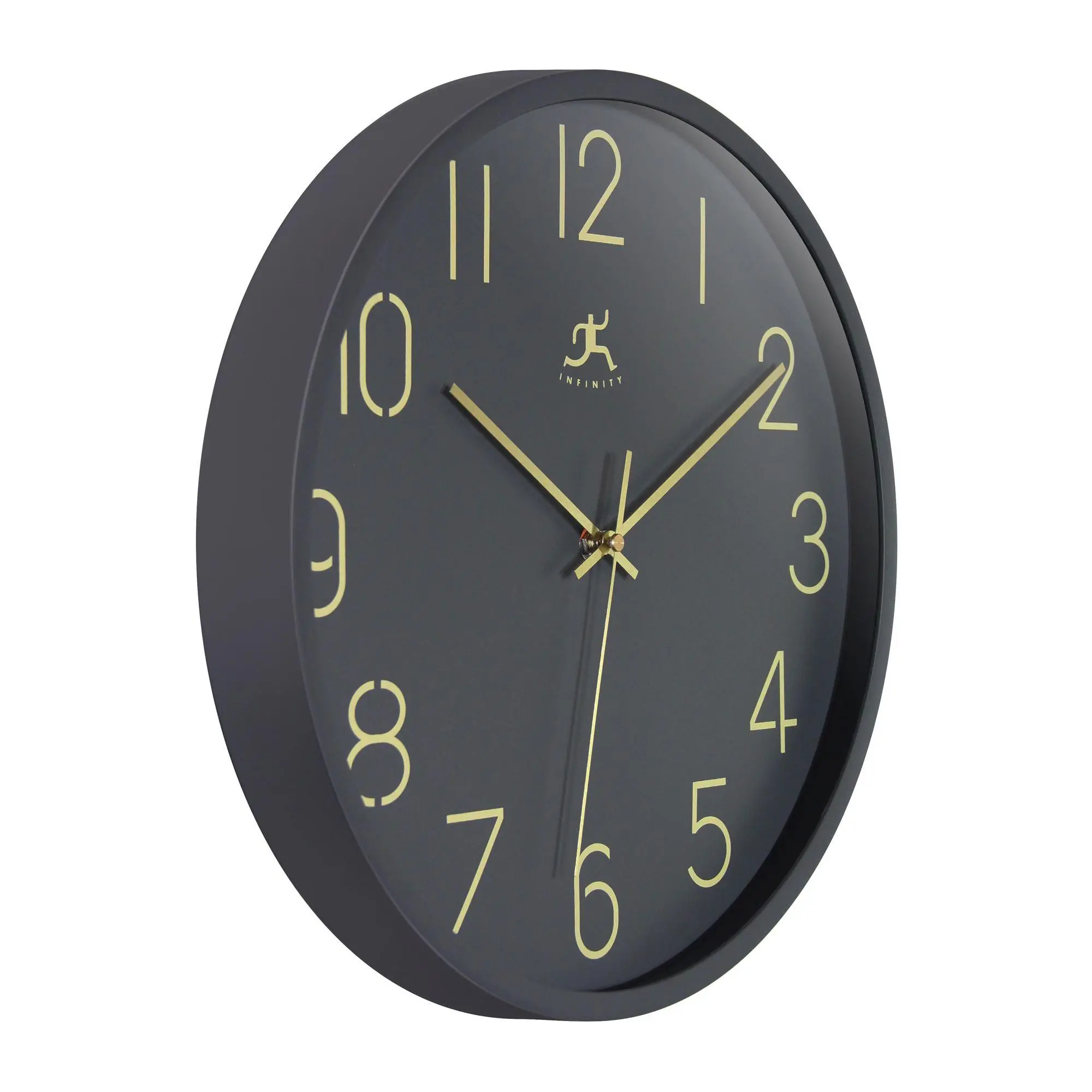 Infinity Instruments Stencil Number Clock, 14"