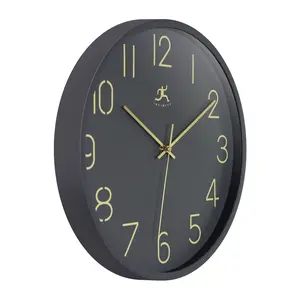 Infinity Instruments Stencil Number Clock, 14"