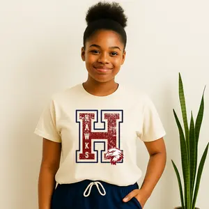 Grunge Varsity H Tee – Archbishop Hannan High School Spiritwear