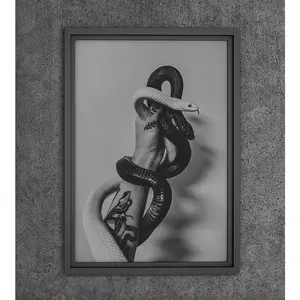 Two Snakes Poster Print, Luxury Designer Fashion Serpent Poster, Fashion Wall Art, Designer Wall Art, Streetwear Poster