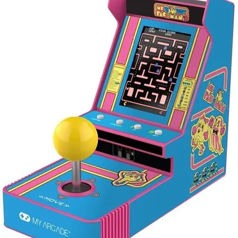 My Arcade Handheld Retro Arcade Console - Ms. Pac-Man Game, Adjustable Joystick, Multicolor Screen, Dutch Language Support [Gaming Accessories]
