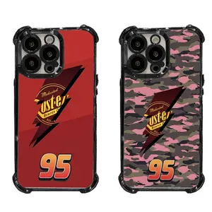 Lightning McQueen 95 Camo Shockproof Protective Slim Reinforced Corner Phone Case For iPhone 17/16/15/14/13/12 Pro Max Plus FE #YJYGSJDSC1