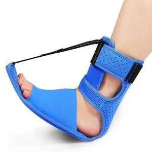 Plantar Fasciitis Night Splint & Relief Brace, Adjustable Straps for Achilles Tendonitis, Heel Spur Pain, Day & Night Use, Blue, Ankle Protective Compression