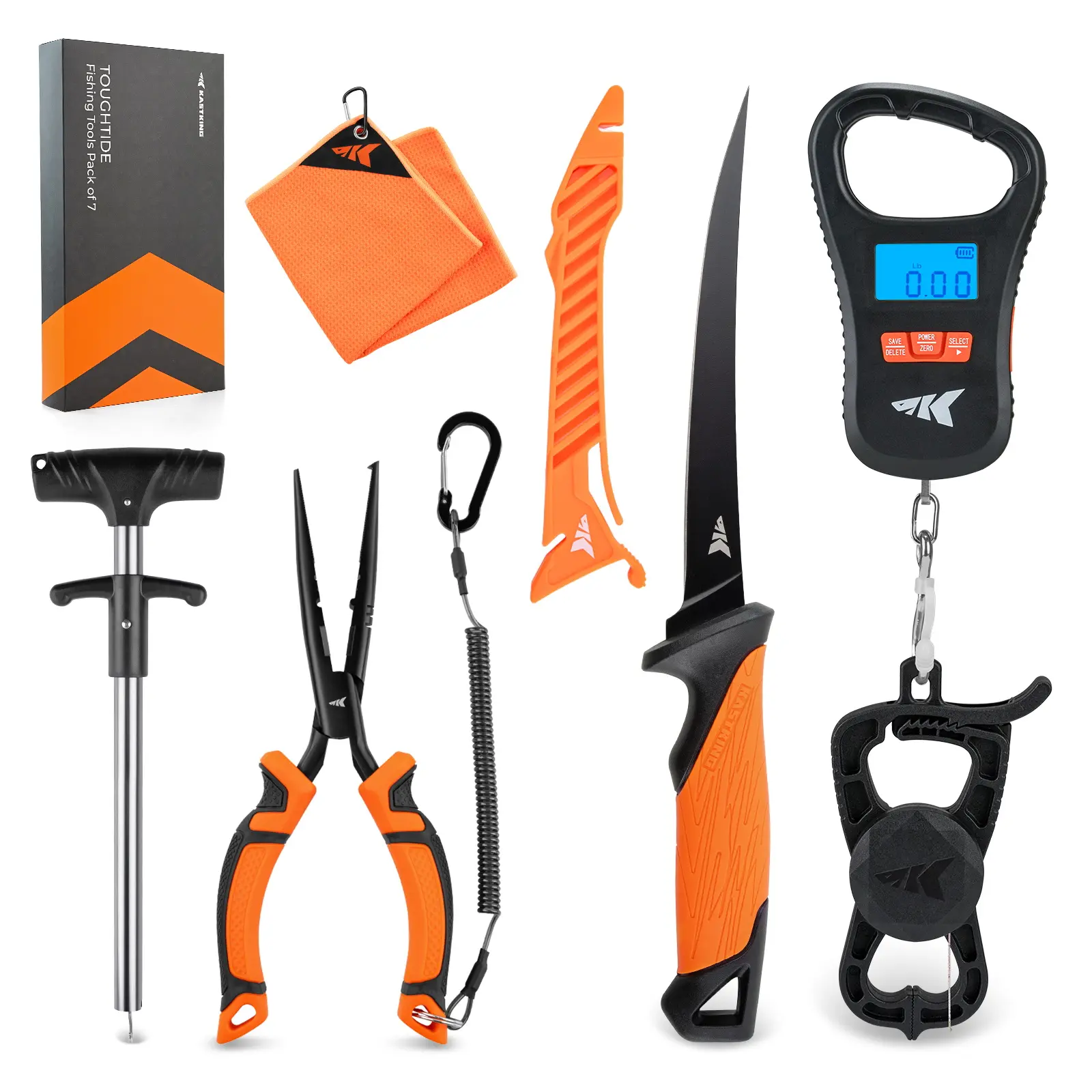 ToughTide Tools Pack-7pcs Kit Orange