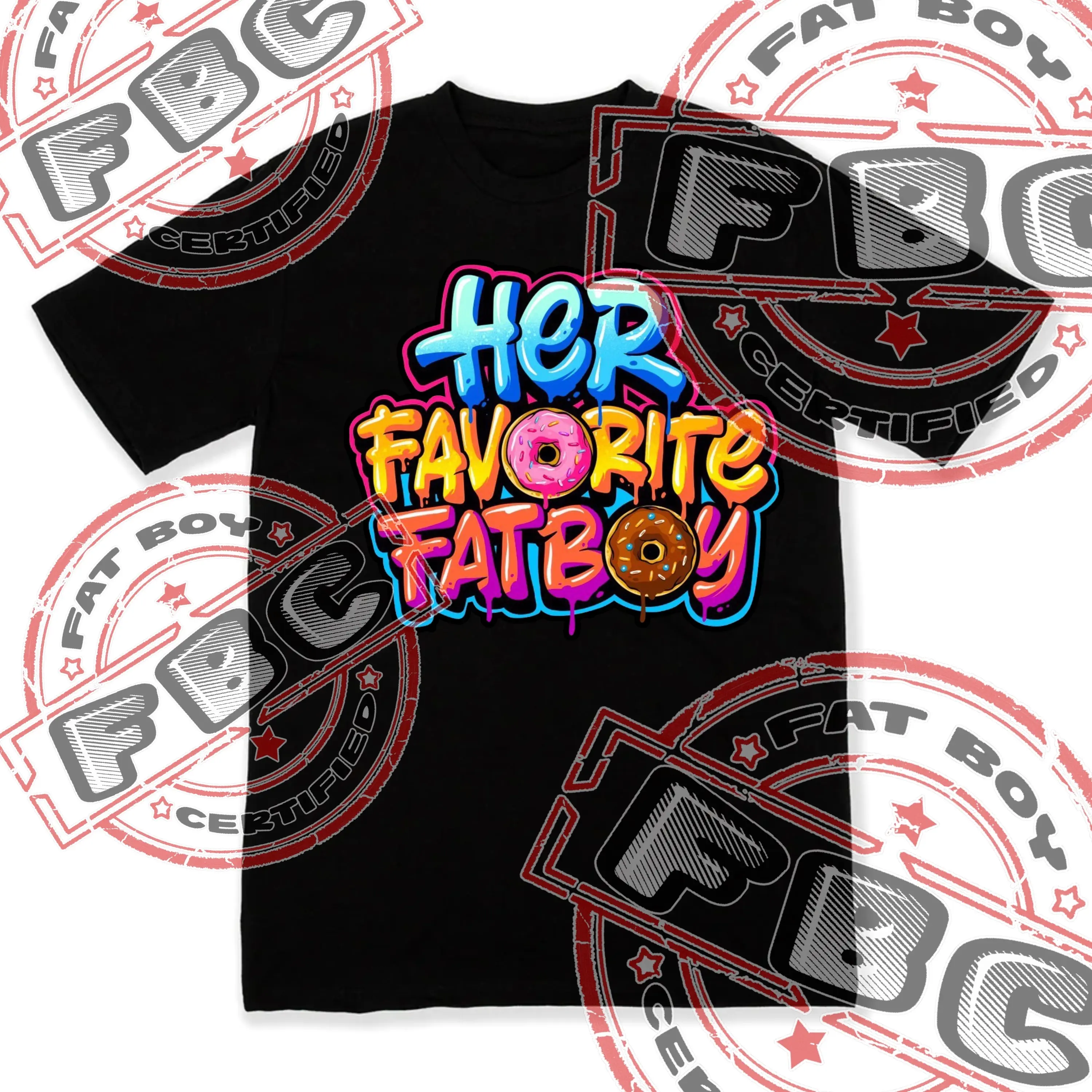 Her favorite fatboy donut tee Casual Menswear Top