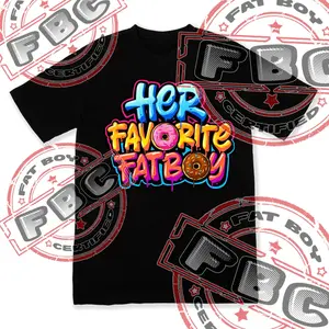 Her favorite fatboy donut tee Casual Menswear Top