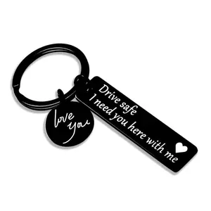 Car Keychain For Men, Driving Safety Education Drive Safe I Need You Here With Me Love You Keychain For Men, Ideal choice for Gifts