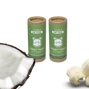 Set of 2 Lip Balms Raw Vegan Lip Balm, Zerowaste, Biodegradable, Plant-Based, Handmade, Organic