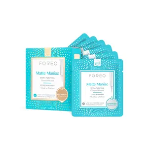 Matte Maniac Advanced Collection 2.0 UFO-Activated Facial Mask - Hydrating Facial - Beauty & Personal Care - Witch Hazel & Charcoal - For All Skin Types & Blemish-prone - Oily Skin - 6 pcs in Pack