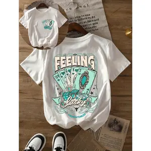 Women's Western Cowboy Graphic Tee Casual Crew Neck Short Sleeve T-Shirt Summer Top with Cartoon Print 100% Cotton Regular Length Flat Love