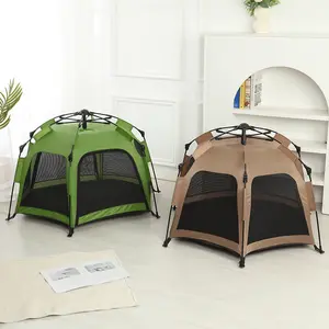 Pet Camping Tent Stabilized Design Easy Setup Comfortable Durable Cat Dog Shelter Ideal for Outdoor Adventures