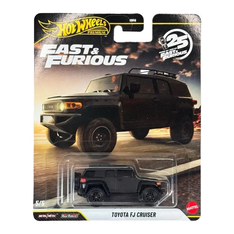 Hot Wheels Premium Fast & Furious Toyota FJ Cruiser Black 5/5 Diecast Car