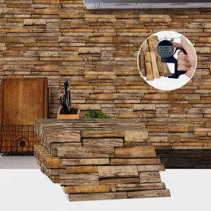 Wood Grain Pattern Tile Sticker, 24pcs/set Self-adhesive Tile Sticker, Backsplash Wall Sticker, DIY Decorative Sticker for Home Kitchen Bathroom, Ornaments, Decoration Items, High Adhesive Stickers