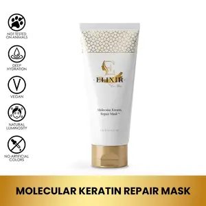 Coco March Elixir Keratin Repair Hair Mask, Plant-Based Hair Treatment for Damaged Hair Repair, 5.2 fl oz Conditioner Haircare Conditioner Haircare