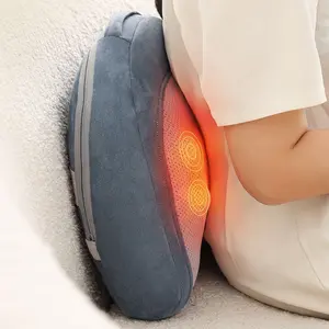 3D Kneading Massager with Heat, 3 Speed Full Body Massage Pillow for Neck Back Shoulder Legs adjustable height pain relief deep tissue Grey Therapy