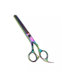 Professional Colorful Teeth Scissor - Hair Thinning Shears - Colorful Hair Cutting Scissor