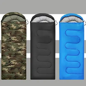 Thickened and durable sleeping bag, waterproof and windproof outer shell, soft warm lining to lock in heat, ideal for camping, hiking and backpacking.