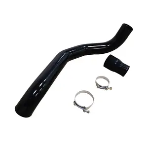 Alloyworks Black Hot Side Intercooler Pipe fit 2001-2010 09 08 GM 6.6L Duramax Diesel