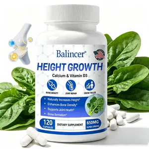 Balincer Calcium & Vitamin D3 Supplement - with Vitamin K2, Zinc & Magnesium for Bone Density & Joint Health, 120 Capsules