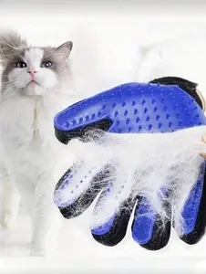 Pet Grooming Glove – Right Hand – Deshedding & Massage Glove for Dogs and Cats.