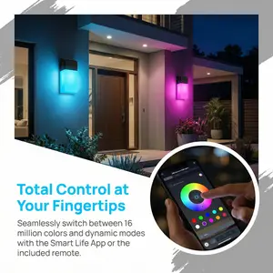 RGB Color Lights - Outdoor Waterproof, Wire-free Garden Stakes for Walkway & Yard Decor