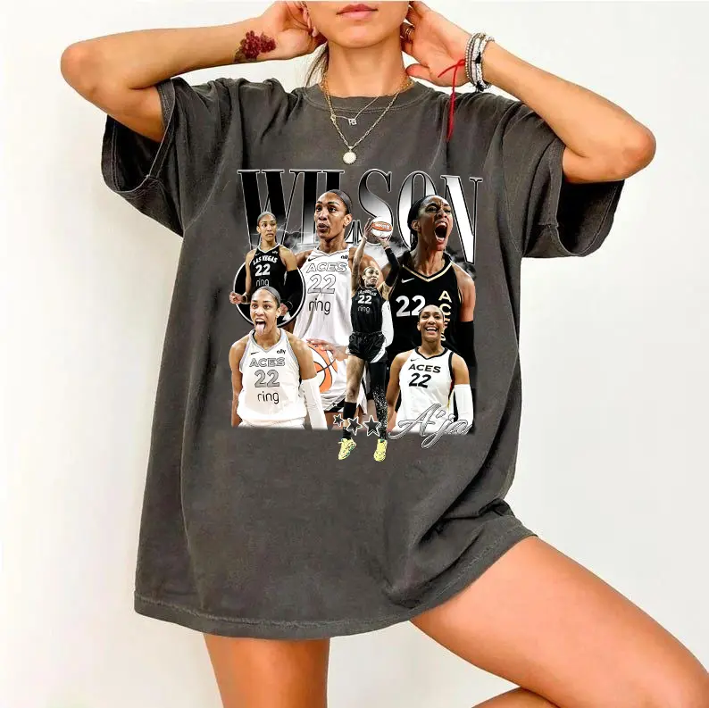 Aja Wilson Comfort Colors Rap Tee, A'ja Wilson Hang It In The Louvre Shirt, Game Day Shirt, Basketball Shirt, Gift for Fans