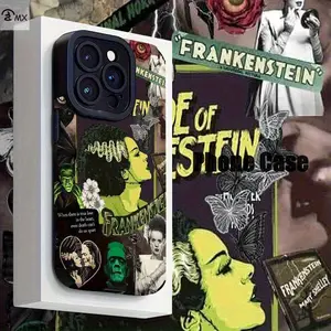 Bride of Frankenstein poster collage, specially customized exquisite pattern, comfortable touch, shipped from domestic warehouse in the United States, suitable for iPhone 11/12/13/14/15/16 Pro Max/XS/XR/7/8 Plus