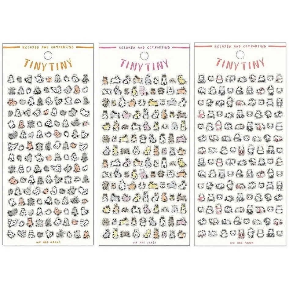 Tiny Tiny Animal Sticker - MIND WAVE Cute Animal MINI Stickers for Journaling, Planners, Scrapbooking & Decoration