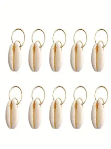 Shell Shaped Hair Ring Set, Elegant Hair Accessories for Women & Girls, Trendy All-match, Versatile & Exquisite Hair Accessories for Daily & Party Decoration, Fashion, Beauty, Design