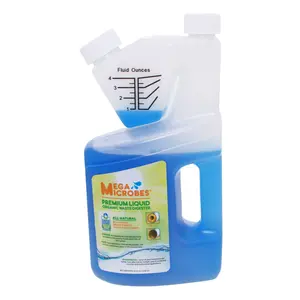 MegaMicrobes 32 fl oz Septic and Drain Treatment Liquid Probiotic Formula for Organic Waste Digestion Non-Toxic Regular Maintenance Save Money Avoid Plumbing Repairs