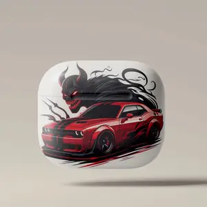 Dodge Charger BADCAT Edition AirPods Case, Protective Cover for all Airpod Gen 1 2 3 4/ Airpod Pro 1 2 3