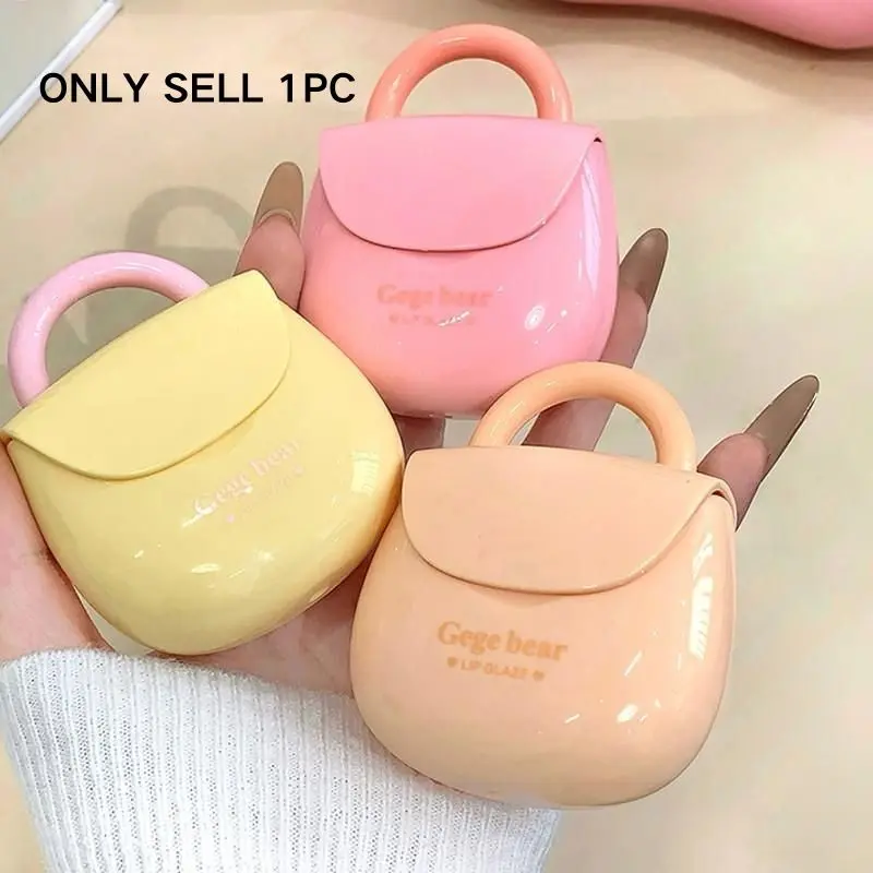 Cute Mini Bag Dual-Effect Lip Gloss Lip Glaze, Glassy Lip Matte Mirror Glossy Finish, Long-Lasting, Not Easily Fading, Ideal for Daily Use and Special Occasions